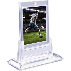 4PCS Magnetic Card Holders for Trading Cards, Card Protector Holders with Acrylic Stands Bases, Baseball Card Holders Fit for MTG, Game Cards, Sports Cards, Football Cards, Baseball Cards (4PCS) in Kuwait