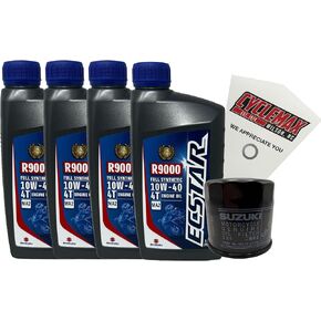 Full Synthetic Oil Change Kit compatible with 2017-2021 Suzuki GSX-S750 in Kuwait