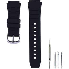 حزام ساعة مطاطي للرجال 20 مم متوافق مع Casio PRW-1100 PRW-1000 PAG-80 PRG-80 للرياضات الخارجية وسوار ساعة من السيليكون مقاوم للماء وسوار معصم وإكسسوارات سوار in Kuwait