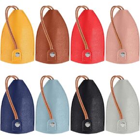 8 عبوات من حامل المفاتيح القابل للسحب، حافظة مفاتيح السيارة من جلد البولي يوريثان، حقيبة مضادة لفقدان سلسلة مفاتيح السيارة ذات سعة كبيرة، حقائب واقية للمفاتيح in Kuwait