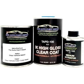 Auto Paint Depot Touch Up Paint for Ford Edge,Escape,F-Series,Fiesta,Focus,Fusion,Mustang,Ranger-Blue Lightning Pearl N6/M7365 (All Years, All Models) One Quart with Clear Coat in Kuwait