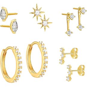 7 Pairs Silver Hoop Earrings Set for Women Man Small Gold Silver Hoop 316L Stainless Steel Tiny Cartilage Earrings Hoop for Multiple Piercing Jewelry Gift (8mm - 20 mm) in Saudi Arabia