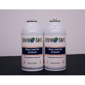 ENVIRO-SAFE StopLeak Additive for R1234YF Systems|A/C Seal Conditioner & Leak Preventer|2-4oz-Cans Only in Kuwait