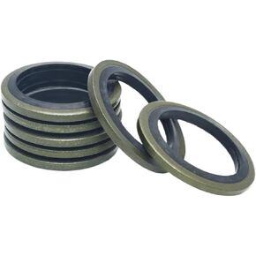120/100pcs Bonded Sealing Ring Kit Metal Rubber Drain Screw Plumbing Gasket Oil Resistant Temperature Combined Seal Washer(120PCS M5-M24) in Kuwait