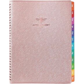 Appointment Book 2025-2026 - Appointment Planner from Jul. 2025 - Jun. 2026, 2025-2026 Weekly Appointment Book with Colorful Tabs, 9" x 11", Daily/Hourly Planner, 15-Minute Increments in Kuwait