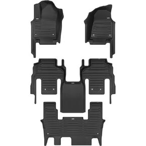 TuxMat - for Jeep Wagoneer 7-Seater 2022-2026 Models - Custom Car Mats - Maximum Coverage, All Weather, Laser Measured - This Full Set Includes 1st, 2nd and 3rd Rows in Kuwait