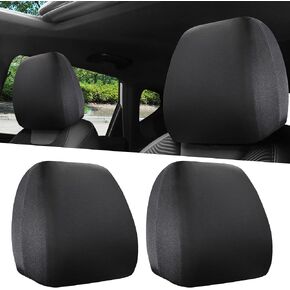 2PCS Car Headrest Covers, Anti-Dirty Soft Car Head Rest Cover Protector, Reusable Vehicle Interior Seat Pillow Protective Covering, Universal Automotive Accessories for SUV, Sedan, Truck (Orange) in Kuwait