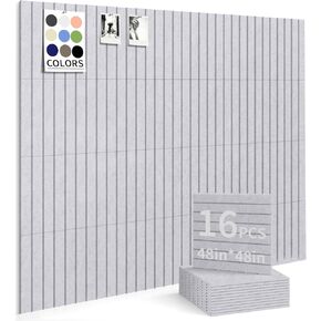 Large Bulletin Board 48"x36" Cork Boards for Walls, 12 Pack Felt Wall Panels Photo Board, Cork Board for Office Home Pin Board in Kuwait