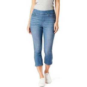Signature by Levi Strauss & Co. Gold Label 6pm Signature by Levi Strauss & Co. Gold Label Apparel Shaping Pull-On Capris Medium Indigo One Size One Size in Kuwait