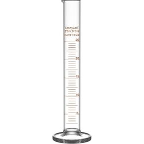 stonylab 1-Pack Graduated Cylinder, Borosilicate Glass 500 ml Heavy Wall Graduated Glass Measuring Cylinder in Kuwait