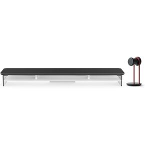 حامل شاشة مزدوج من الأكريليك من Fenge مع حامل سماعة رأس للمكتب in Kuwait