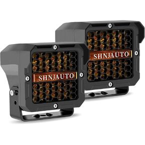 5 Inch Amber Yellow LED Offroad Lights, 120W Super Bright Cube Pods Spot Flood Combo Driving Lights with Amber DRL, IP68 Waterproof Work Light for Wrangler, ATV, SUV, UTV, Trucks, Pickup, 4x4, F150 in Saudi Arabia