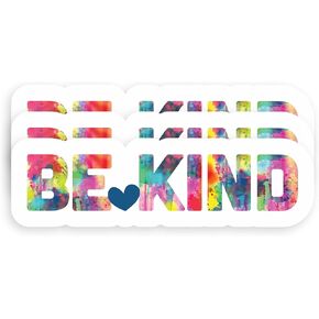 | (3 قطع) ملصقات كلمات تحفيزية إيجابية من Be Kind، ملصقات لطيفة لزجاجة المياه، قوارير مائية، سجل القصاصات للمراهقين والأطفال والبالغين، ملصقات متينة للسيارات وأجهزة الكمبيوتر المحمولة والنوافذ in Kuwait