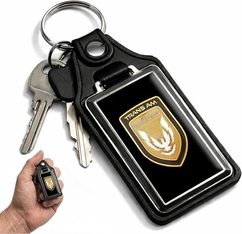 Brotherhood 1989 Compatible with Pontiac Trans Am Gold Emblem Design Keychain Key Holder Key Ring For Men Heavy Duty Car Keyring For Men and Women in Kuwait