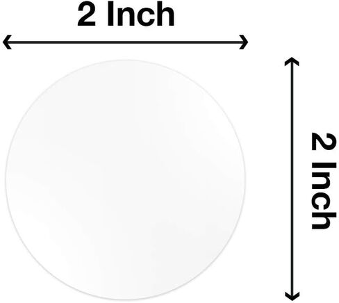 Better crafts Dry Erase Round Magnetic Shelf Labels - Dry Erase Round Magnets - Magnetic Name Tags 2inches White (12 Pack) in Kuwait