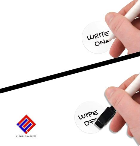 Better crafts Dry Erase Round Magnetic Shelf Labels - Dry Erase Round Magnets - Magnetic Name Tags 2inches White (12 Pack) in Kuwait