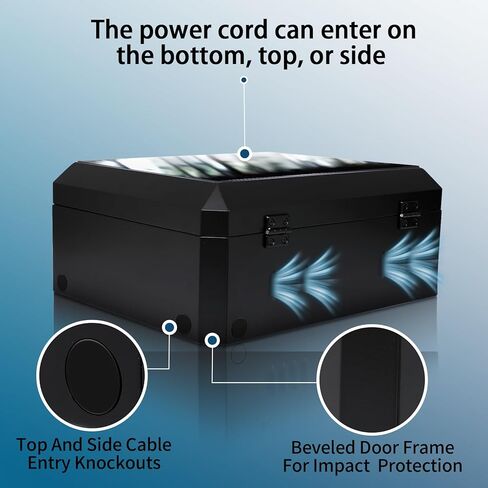 صندوق خارجي عالمي لشاحن EV، صندوق قفل متعدد مدخل الكابلات، متوافق مع طراز Tesla Y/3/S/X، غلاف مقاوم للطقس ومضاد للسرقة - يناسب معظم شواحن EV in Kuwait