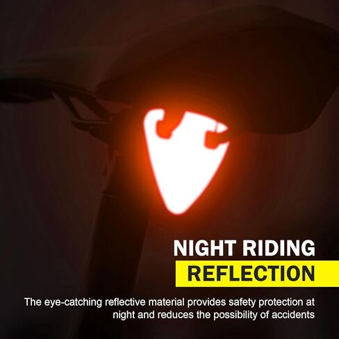 2 PCS Reflective Yield Symbols, High-Visibility Bike Triangle Sign, Night Riding Warning Signs, Safety Reflective Stickers for Bicycles, Mountain Bikes (Red) in Kuwait