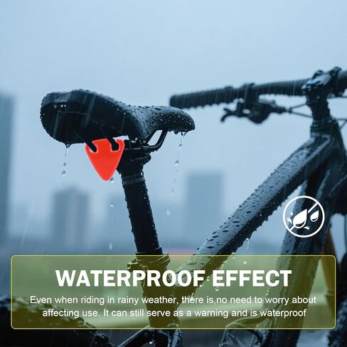 2 PCS Reflective Yield Symbols, High-Visibility Bike Triangle Sign, Night Riding Warning Signs, Safety Reflective Stickers for Bicycles, Mountain Bikes (Red) in Kuwait