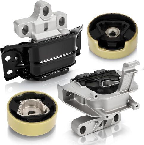 4Pcs Engine Transmission Mount Kit Fit for Volkswagen 2018-2023 Atlas, 2020-2023 Atlas Cross Sport, 2019 2022 Teramont V6 3.6L - Replace 3QF199262G 5Q0198037A 5QA199555F 10345 9918 9919 10349 in Kuwait