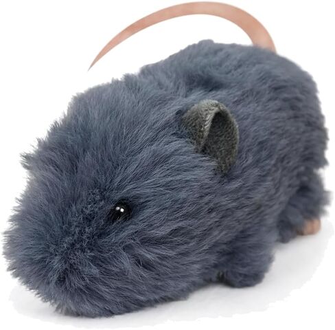 Vaulted Skulls & Co Mouse Dog Toy 7" | Mouse Stuffed Animal Small | Fluffy Mouse Small Dog Toy | Cat Mouse Toy | Small Mouse Plush Dog Toy | Mouse Toy for Cats | Squeaker-Free | Gray | 7" in Kuwait