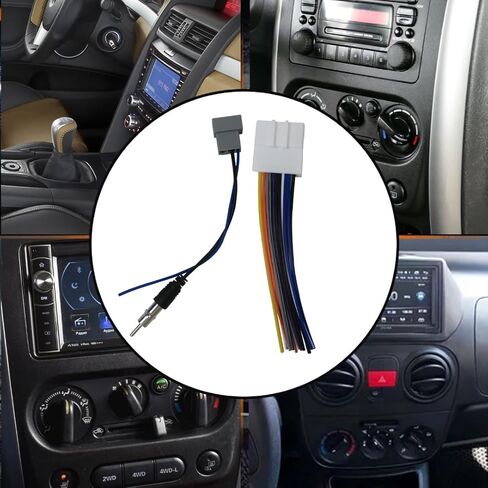 2Pcs Wiring Harness, Upgraded Wire Cable w/Connector Adapter Cable for 2007-2013 Nissan Subaru Murano in Kuwait