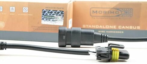 Morimoto CANBUS Standalone Wiring Harness (H4) - Two Error-Cancelling CANBUS Modules, For Use with Any 35W-50W HID Ballast, Fits H4 Style Inputs (H4) in Kuwait