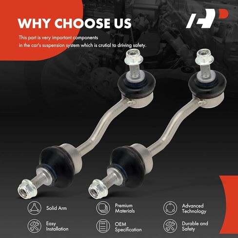 A-Premium 2 x Rear Sway Bar Links Stabilizer Bar Links, Compatible with Tesla Model X 2016-2021 in Saudi Arabia