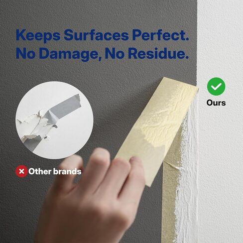 NORTHSKY Masking Tape, Pack of 6 Rolls, 3" x 60 yds for General Purpose Use (360 Total Yards) in Kuwait