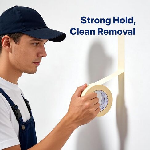 NORTHSKY Masking Tape, Pack of 6 Rolls, 3" x 60 yds for General Purpose Use (360 Total Yards) in Kuwait