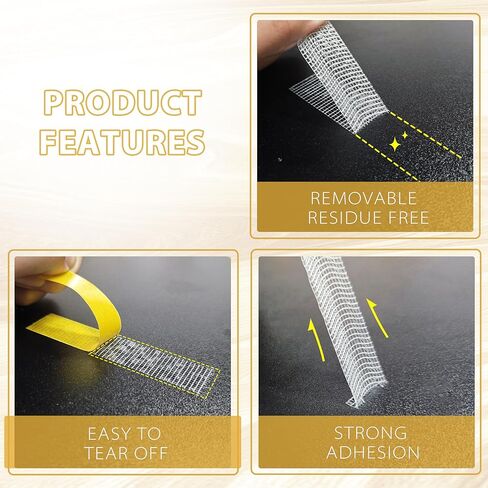 Fabric Tape Double Sided Heavy Duty, 0.8" x 200" Hem Tape for Clothes Pants Dresses Curtain, Removable and Residue Free, No Sew No Iron, High Adhesive in Kuwait