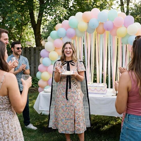 2026 Graduation Cash Gift DIY Money Cape Kit with Paper Money Holders Black Satin Ribbon Tape Dispenser Clear Tape Supplies for Graduation Wedding Birthday Events in Kuwait