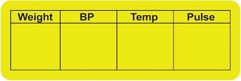 ملصق مخطط تحليل البول، 3-1/4 بوصة × 1-3/4 بوصة أبيض/أسود، لاصق دائم، 250 ملصقًا/صندوق، أشياء للأطباء in Kuwait
