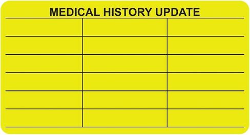 ملصق مخطط تحليل البول، 3-1/4 بوصة × 1-3/4 بوصة أبيض/أسود، لاصق دائم، 250 ملصقًا/صندوق، أشياء للأطباء in Kuwait