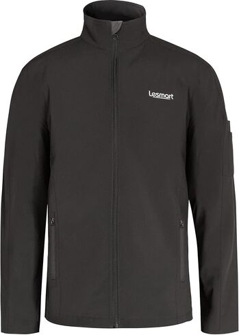 Lesmart Men's Softshell Jacket Outdoors Tactical Combat Outwear Warm Fleece Lining Coat Waterproof Windproof in Kuwait