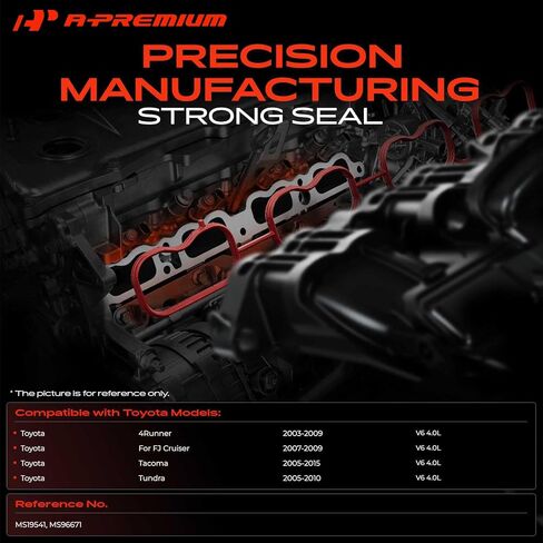 A-Premium Lower and Upper Engine Intake Manifold Gasket Set Compatible with Toyota Tacoma 2005-2015, Tundra 2005-2010, 4Runner 2003-2009, FJ Cruiser 2007-2009, 4.0L in Saudi Arabia