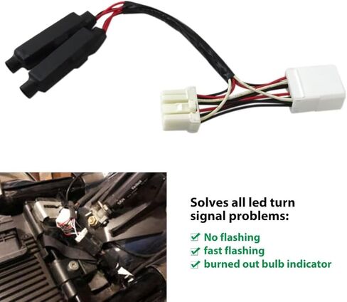 New Equalizer For Harley Led Load Blinker Turn Signal Lights Resistor Plugin Flasher for ’99-’03 Sportster 883/1200 XL Models in Kuwait