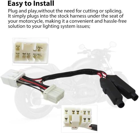 New Equalizer For Harley Led Load Blinker Turn Signal Lights Resistor Plugin Flasher for ’99-’03 Sportster 883/1200 XL Models in Kuwait