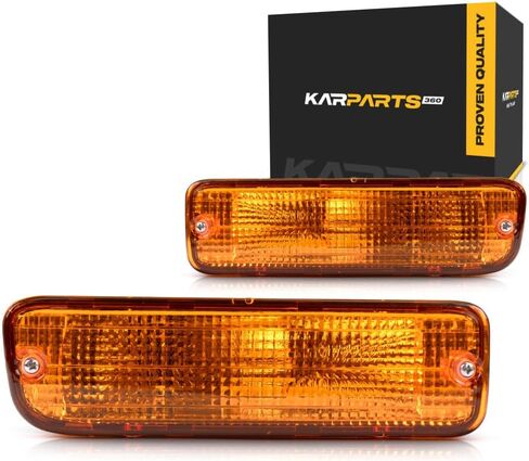 For 1995-1997 Toyota Tacoma Driver and Passenger Side Pair Turn Signal Light | w/Bulbs | 2WD | TO2530119 + TO2531119 | 81520-35100 + 81510-35100 in Saudi Arabia