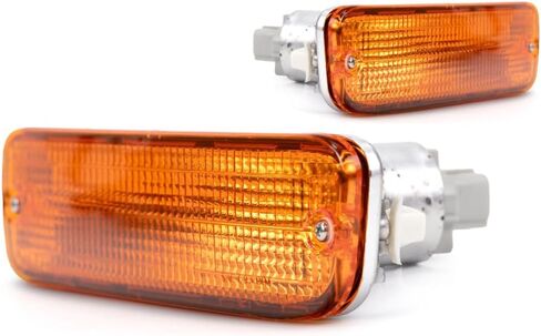 For 1995-1997 Toyota Tacoma Driver and Passenger Side Pair Turn Signal Light | w/Bulbs | 2WD | TO2530119 + TO2531119 | 81520-35100 + 81510-35100 in Saudi Arabia