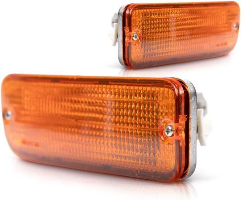 For 1995-1997 Toyota Tacoma Driver and Passenger Side Pair Turn Signal Light | w/Bulbs | 2WD | TO2530119 + TO2531119 | 81520-35100 + 81510-35100 in Saudi Arabia