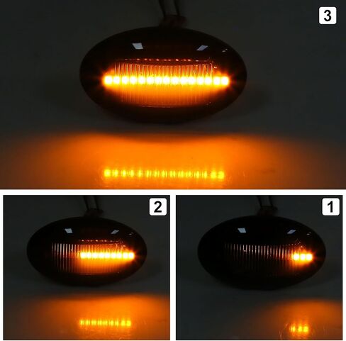 X AUTOHAUX 1 Pair Side Marker Turn Signal Light NO.6C1113K354AA/6C1113K309AA for Ford Ka 1996-2008 for Ford Street Ka 2003-2005 for Ford Fiesta MK III 1989-1996 in Saudi Arabia