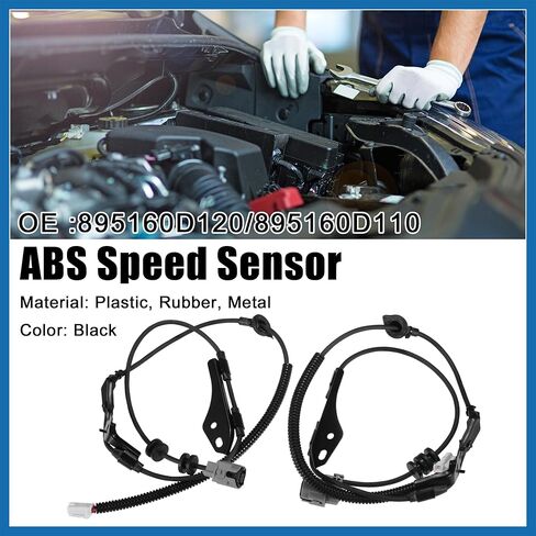 مستشعر سرعة العجلات الخلفية اليسرى واليمنى ABS مناسب لسيارة Toyota Yaris 2008-2012 No.895160D120/895160D110 - حزمة من قطعتين بديلتين in Saudi Arabia