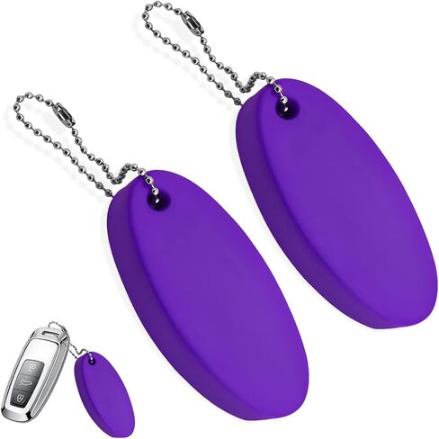 2 PCS Floating Keychain, Oval Foam Floating Key Ring for Boating Fishing Surfing, Boat Key Chain for Outdoor Sports (Black+ Red) in Kuwait