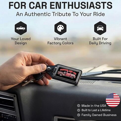 Brotherhood Sanford and Son Salvage Truck Red Antiques Buy Sell Junk Faux Leather Keychain Key Holder Key Ring For Men Heavy Duty Car Keyring For Men and Women in Kuwait