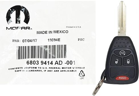 Mopar 68039414AC KEY BLANK WITH TRANSMITTER in Saudi Arabia