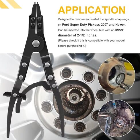 38700 Spindle Snap Ring Pliers 12in Heavy Duty External Snap Ring Pliers with Ratchet Locking Design, Fit for Ford Super Duty Pickups 2007 and Newer in Saudi Arabia
