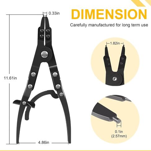 38700 Spindle Snap Ring Pliers 12in Heavy Duty External Snap Ring Pliers with Ratchet Locking Design, Fit for Ford Super Duty Pickups 2007 and Newer in Saudi Arabia