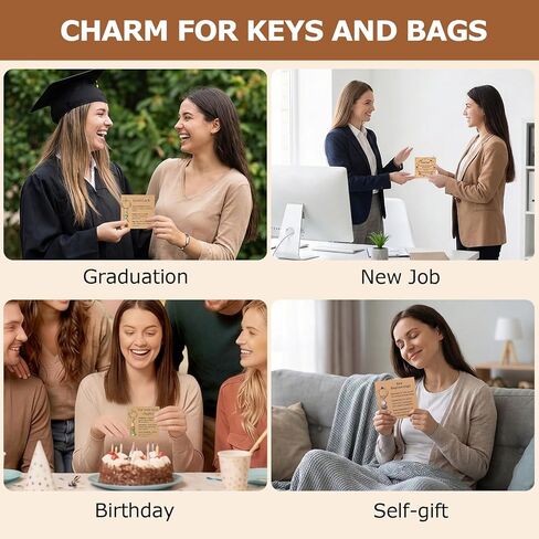 3PCS Keychain New Beginnings Good Luck Gifts for Women, Sister, Friends, Coworkers for Farewell, Going/Moving Away, Promotion, New Job in Kuwait