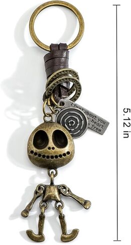Skeleton Keychain Halloween Keychain Goth Accessories Retro Gifs Spooky Gifts for Women Men Birthday Halloween in Kuwait